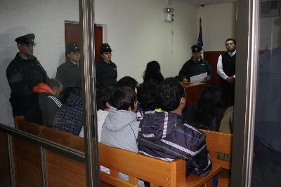 Audiencia de ampliación de la detención en Juzgado de Garantía de Linares.