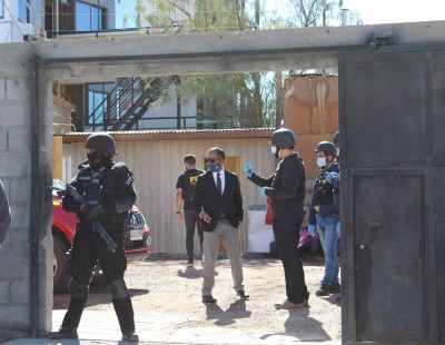 Uno de los jefes de la banda fue detenido junto a familiares en su domicilio de Huara.