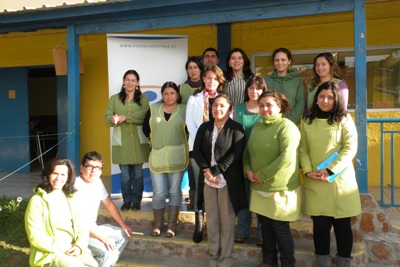 La comunidad docente y auxiliar estuvo interesada en la charla de la fiscalía.