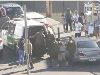 Imagen captada por las cámaras de seguridad municipales al momento de la detención de los imputados.