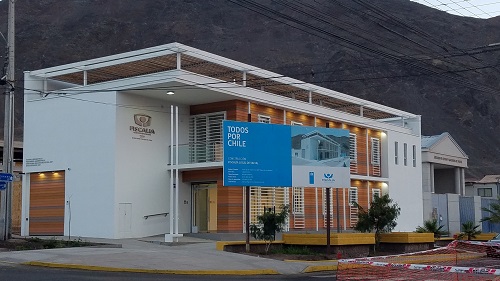 El nuevo edificio de la Fiscalía Local de Taltal está ubicada al frente de la plaza de armas.