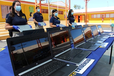 Los computadores fueron vendidos en forma informal a distintas personas de la comuna.