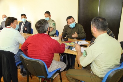 Los vecinos conversaron con el Fiscal Regional y las autoridades policiales, municipales, de seguridad ciudadana y de gobierno.