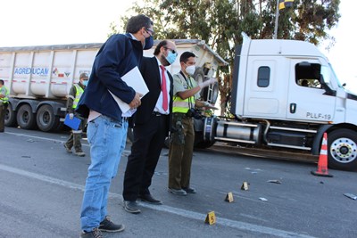 La Fiscalía y la SIAT de Carabineros continúan las diligencias de investigación.