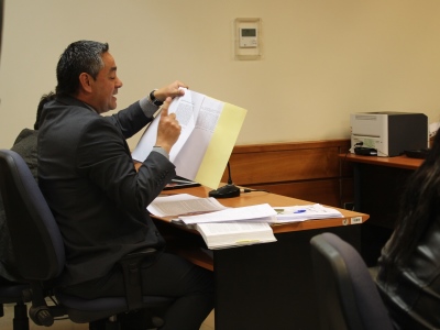 El Fiscal Rodrigo Gómez expuso los antecedentes de los hechos que hoy se investigan.