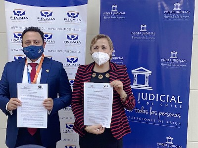 El acuerdo fue suscrito por la jueza presidenta del Juzgado de Familia, Carolina Valenzuela Elías y el Fiscal Regional Mario Carrera Guerrero.