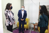 Seremi de Justicia visitó sala de Entrevista Investigativa Videograbada. Fiscal Regional y Jefa Uravyt explican su funcionamiento.