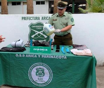 La Fiscalía de Arica trabajó junto a la sección OS9 de Carabineros.