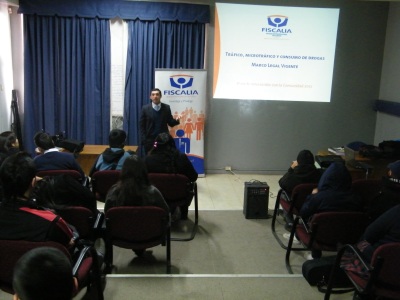 Sesenta estudiantes de tercero y cuarto medio participaron en la charla.