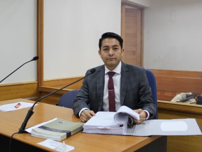 El fiscal de Iquique Juan Valdés, a cargo de la causa y del juicio simplificado contradictorio.