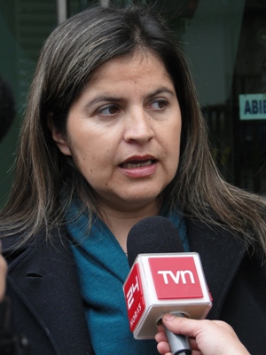 La Fiscal Marcela Cartagena, de la Unidad de Delitos contra la Propìedad de la FL de Concepción.