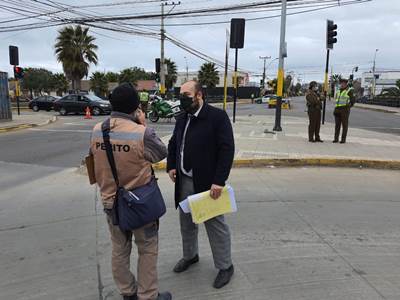 El fiscal juan Pablo Aguilera desarrolló esta reconstitución de escena.