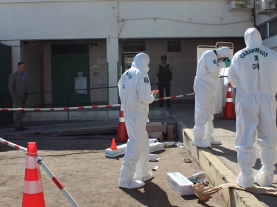 En el estacionamiento del Hospital Regional de Iquique ocurrió el ataque.