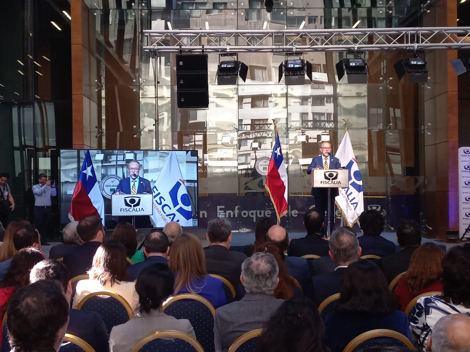 Fiscal Nacional (s), Juan Agustín Meléndez, en su discurso