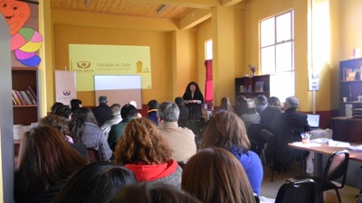 La charla fue dirigida a profesores de un establecimiento de la comuna de Nancagua