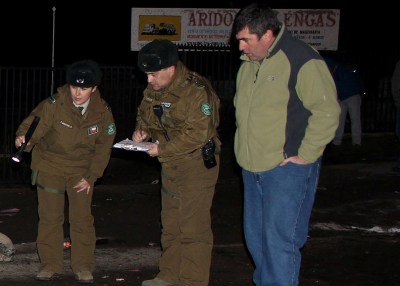 El hecho se registró durante la madrugada y es investigado por Carabineros. 