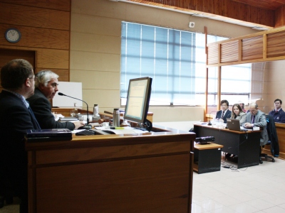 Hualaihué: en dependencias del Juzgado de Letras y Garantía se realizó juicio oral por femicidio.