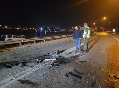 El Fiscal Marcelo Torres dirigió las diligencias investigativas en el lugar de este grave accidente.