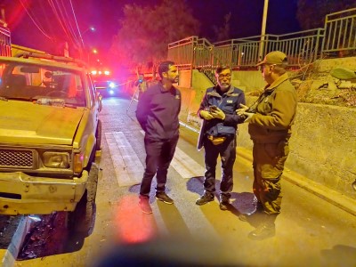 Hasta el lugar del accidente llegó el fiscal Nicolás Meléndez.
