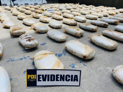 La investigación fue trabajada por la Fiscalía, junto a detectives antinarcóticos.