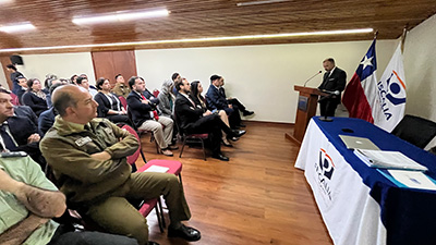 Al conversatorio asistieron autoridades regionales, policías y fiscales. 