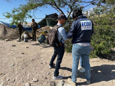 En el lugar trabajó el equipo ECOH de la Fiscalía de Arica junto a OS9 y Labocar de Carabineros.