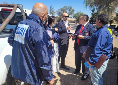 El Equipo ECOH se constituyó en ambos sitios del suceso.