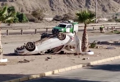 En este estado terminó el vehículo que protagonizó el grave accidente.