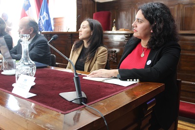 La Fiscal Rocío Valdivia expuso algunas complejidades como la supervisión de las medidas cautelares.