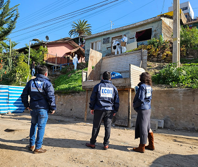 El equipo ECOH concurrió al sitio del suceso.