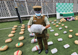 en el operativo se recuperó marihuana y pasta base.