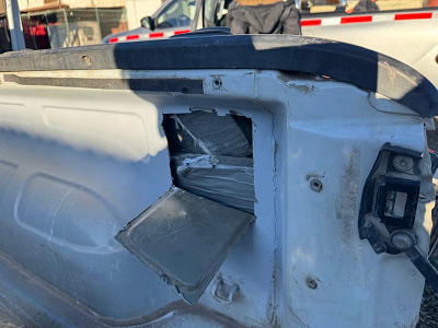 La droga estaba oculta en la camioneta.