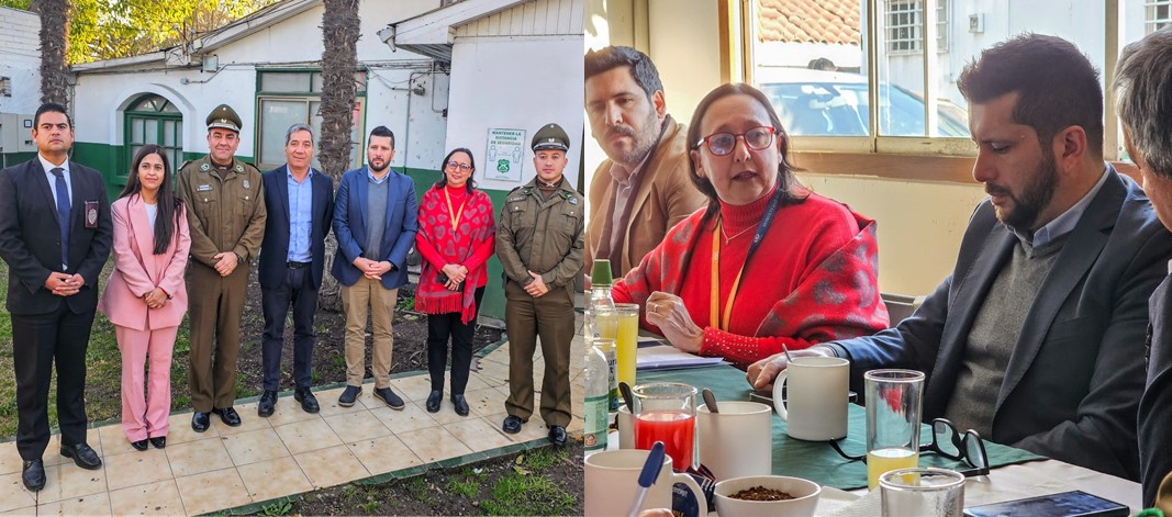 Autoridades de mesa jurídico-policial de Padre Hurtado