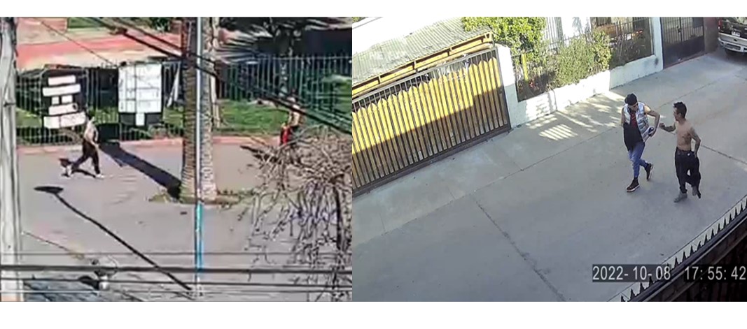 Imágenes de cámaras de seguridad del sector, cercano al lugar de los hechos.  