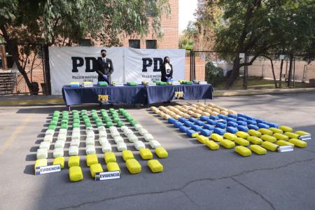 La investigación permitió incautar más de 200 kilos de droga que debía ser distribuida en la Región Metropolitana.