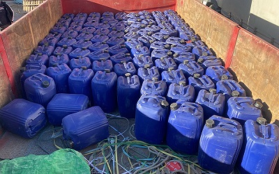 Con la incautación se evitó la elaboración de más de 100 kilos de cocaína. 