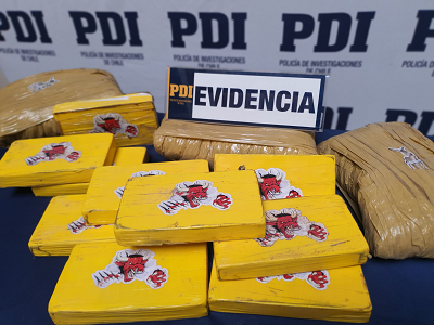 La droga iba a ser comercializada en la zona central.