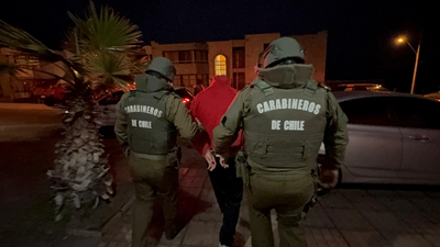 El sujeto fue detenido la tarde de ayer por Carabineros.