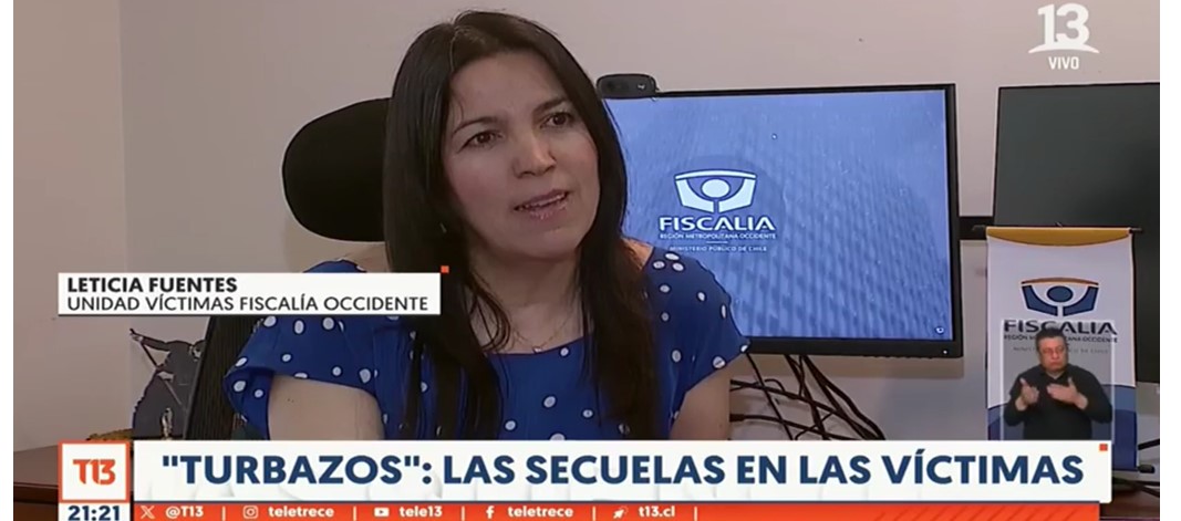 Leticia Fuentes, Jefa de Unidad de Apoyo a Víctimas y Testigos, Fiscalía Metropolitana Occidente.