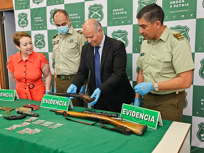 Además de droga, se incautó numeroso armamento, municiones y explosivos.