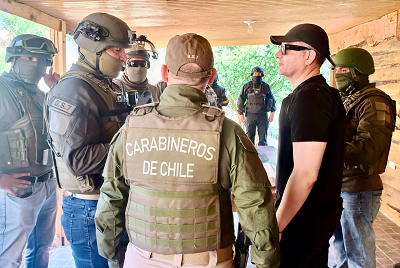 La operación fue dirigida en terreno por el fiscal Juan Castro Bekios.