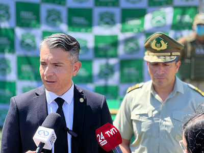 El fiscal Juan Castro Bekios dio cuenta del procedimiento.