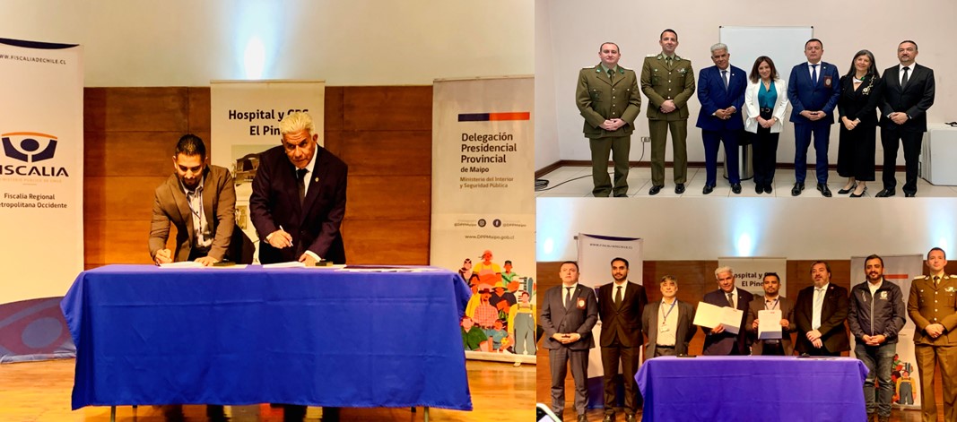 El protocolo fue firmado por el Fiscal Regional Occidente y el Director del Hospital El Pino, de San Bernardo.