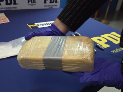 La droga tipo Crack incautada estaba en este tipo de ladrillos. 