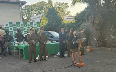 Fiscal regional Trinidad Steinert asistió a punto de prensa en Santiago. 