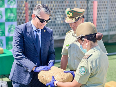 La región de Antofagasta lidera las incautaciones de droga en el país.