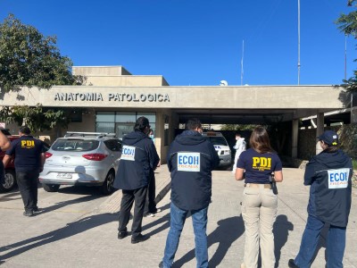 El Equipo ECOH y la Brigada de Homicidios de la PDI desarrollan diligencias.