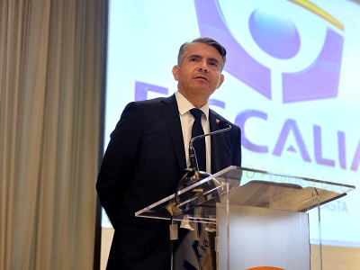 El fiscal Regional, Juan Castro Bekios, durante el cierre del encuentro