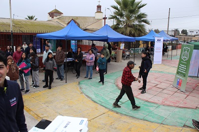 Los servicios públicos del ámbito judicial se dieron cita en el sector La Antena, de La Serena.