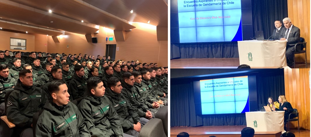La actividad se realizó el lunes 23 de junio en dependencias de la Escuela de Gendarmería.